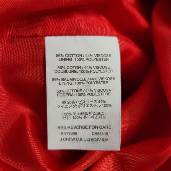 NWT J. Crew Sheath Stretch Sweetheart Vivid Flamingo Pink Dress Size 8 - Picture 4 of 5